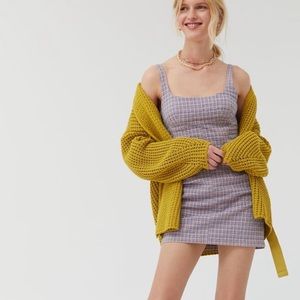 BNWT UO BDG Structured Scoop Neck Dress Pastel Purple Lavender